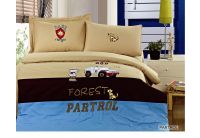 Arya, Partrol, 1,5-спальный комплект с вышивкой, сатин