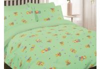 Постельное белье в детскую кроватку Viluta. 6112 зеленого цвета