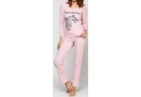 Пижама женская с брюками EGO. Розового цвета