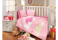 Постельное белье в детскую кроватку, Hobby  Sateen. Sleeper розовый