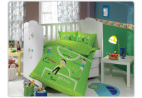 Постельное белье в детскую кроватку, Hobby  Sateen. Soccer Yesil Buyuk зеленый