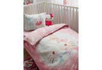 Постельное белье в детскую кроватку Karaca Home. Hello Kitty Soft, 7 предметов