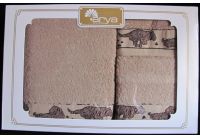 Arya, набор махровых полотенец  Tigere кофейного цвета, 35х50+50х90+70х140
