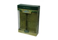 Набор махровых полотенец  Gursan. Bamboo зеленый