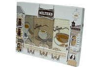 Набор вафельных полотенец Nilteks. Caffe Time 2, 3 предмета