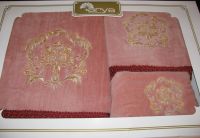 Arya, набор махровых полотенец  Veron, розового цвета, 35х50+50х90+70х140
